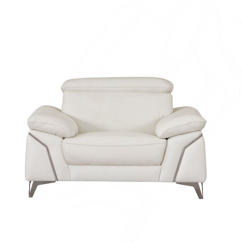 Chaise en cuir fleur, Kaki