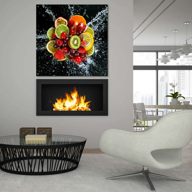 «Fruit Splash III», art mural en verre acrylique, H 36 po x l 36 po x P 0,2 po