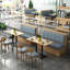 Banc rembourré en similicuir Light Luxury
