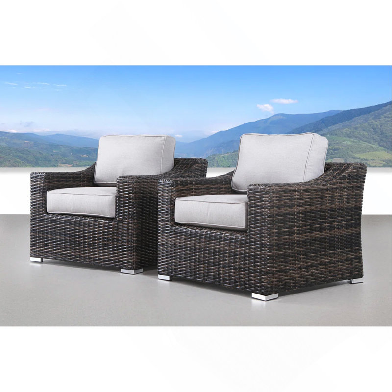 Fully Assembled Patio Chair With Cushions 2
