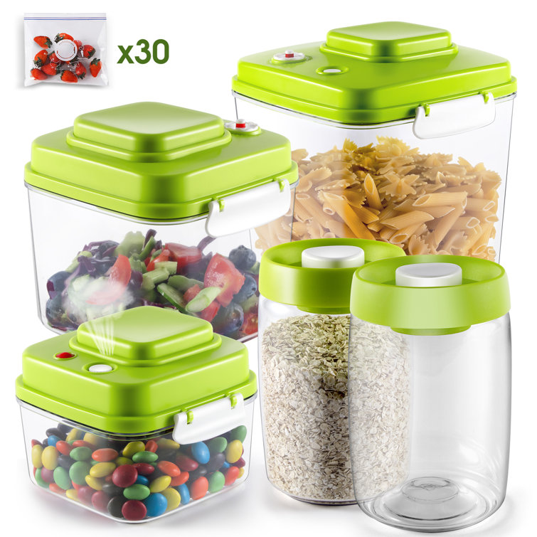 Sealable Plastic Food Container Set (5-Piece Set) Prep & Savour