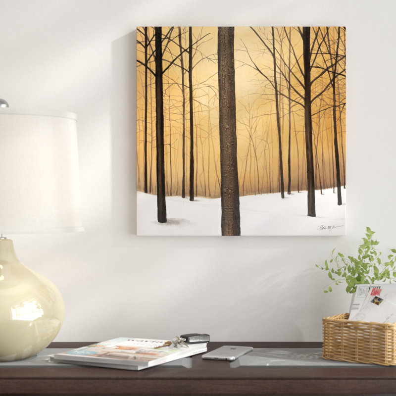 «Winter Warmth» par Patrick St. Germain, impression sur toile tendue, H 37 po x l 37 po x P 1,5 po, Toile tendue