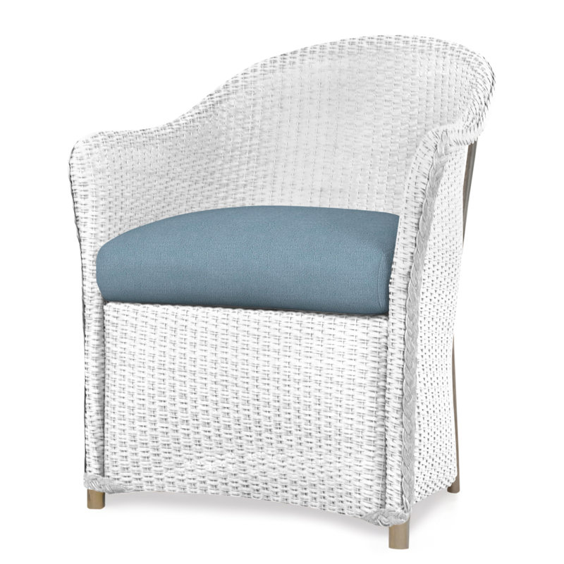Weekend Retreat Outdoor Dining Armchair, White, Serene Spa
