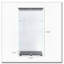 Armoire lumineuse en verre à deux portes avec 4 tablettes et télécommande-2039494170