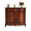Banc de rangement en bois manufacturé brun