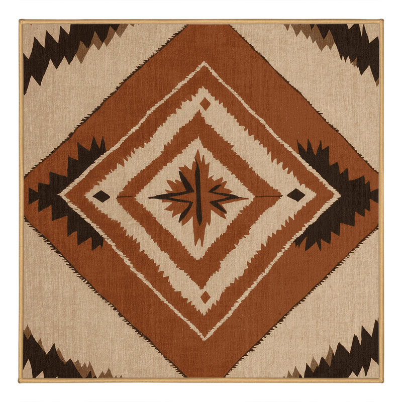 Painted Desert Rug, Square 3'