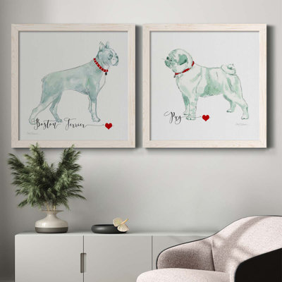 " Must Love Boston Terriers " 2 - Pieces Painting Print