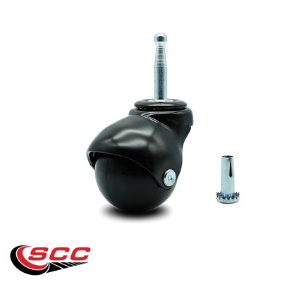2 Inch Hooded Grip Neck Ball Casters Set of 5 Service Caster