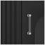 Meuble-lavabo de 20 po avec lavabo, meuble-lavabo avec tablette à deux niveaux, tablette réglable, bois massif et panneau de fibres à densité moyenne, noir