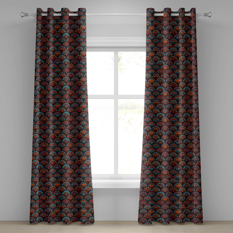 Sateen Blackout Curtains / Drapes Pair, 50" W x 108" L