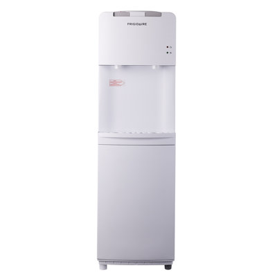 Distributeur d'eau chaude et froide Frigidaire, refroidisseur d'eau à chargement par le haut pour bouteilles de 3 et 5 gallons, blanc