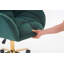 Chaise de bureau pivotante 360 avec base en métal doré et roues universelles-997372508