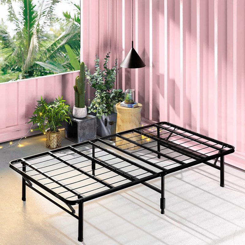 Shaquille 14" Steel Wire-Grid Bed Frame