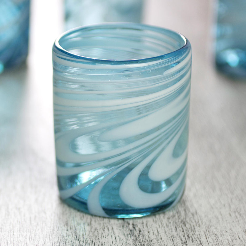 Eau / jus tourbillon 11 oz. Broderick Verre à boire, Aigue-marine
