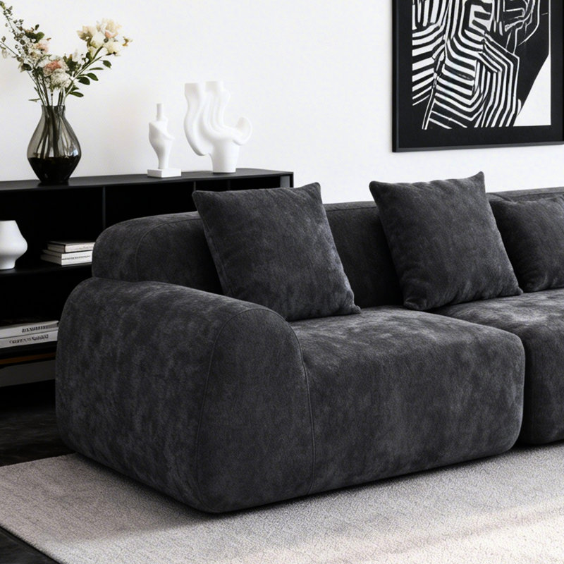 Upholstered 76.83 " Fabric Sectional