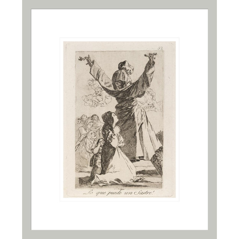 Lo lo puede un Sastre! (Quel tailleur peut faire!) Par Francisco de Goya - Impression sur toile, H 16,75 po x l 13,64 po