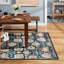Tapis lavable à la machine à motif floral EVERWASH Haven Damask-126586820-126586821