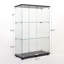 Vitrine à deux portes avec 3 tablettes, noir-1851967661