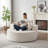 55'L Chenille Sponge Single Sofa,No Assembly Required,Fluffy Modern Sleeper Chair For Living Room, Bedroom, Lounge And Projection Room(Not A Swivel Chair.)-675626647-675626641