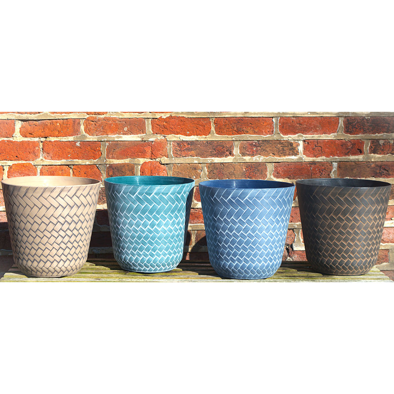 Greenridge Handmade Pot Planter, Black/Brown