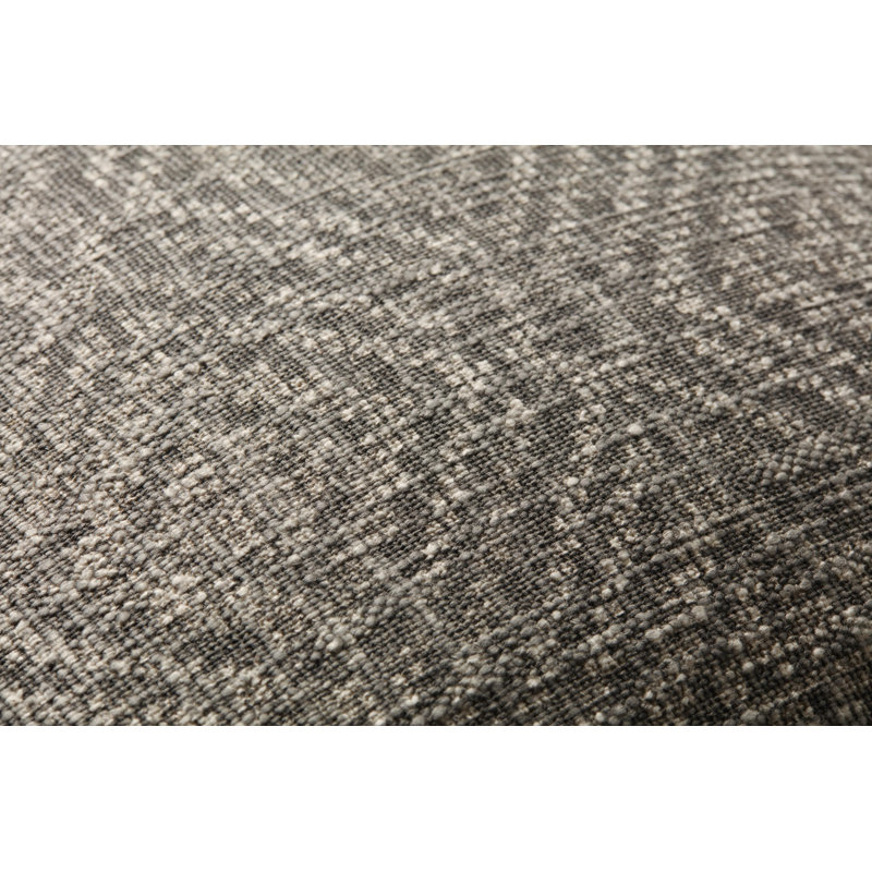 Tassels Cotton Throw Pillow, Polyester/Polyfill, Charcoal