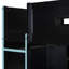 Lit double avec lit mezzanine, bureau, trous pour câbles, et pour une expérience de jeu-1590236560