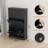 Fluted Shoe Cabinet with 3 Flip Drawers, Slim Entryway Shoe Storage Organizer with Adjustable Shelves-1331894391