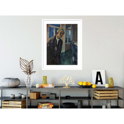 «The Night Wanderer» par Edvard Munch - impression giclée sur cadre