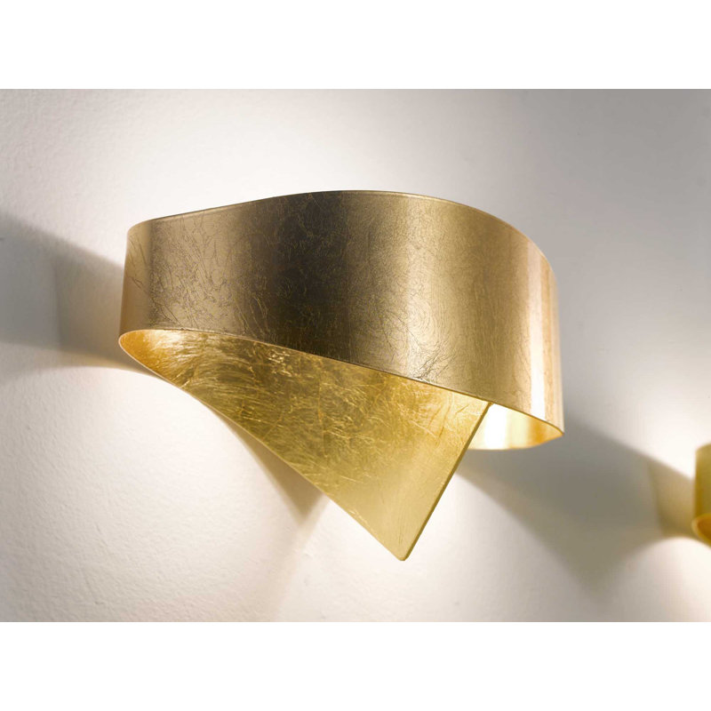 Scudo Flush Mounted Sconce, Gold