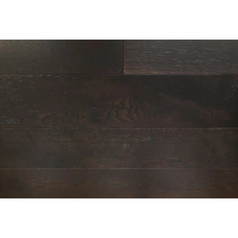 Oak 19cm W Hardwood Flooring, Dark Brown Wood