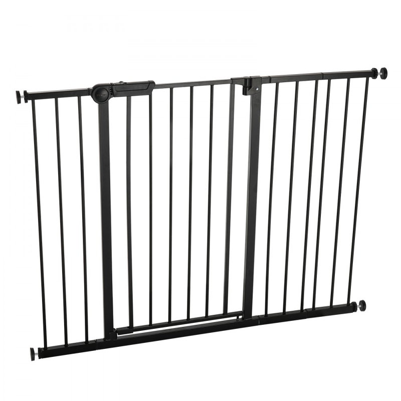 Baby Gate 26-48 Inches Adjustable Width 36 Inches High Dog Gate, Black