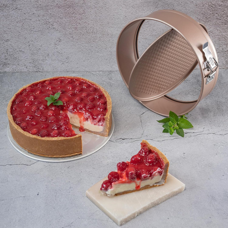 9-Inch Nonstick Springform Cake Pan – Leakproof Cheesecake Pan with Quick Release