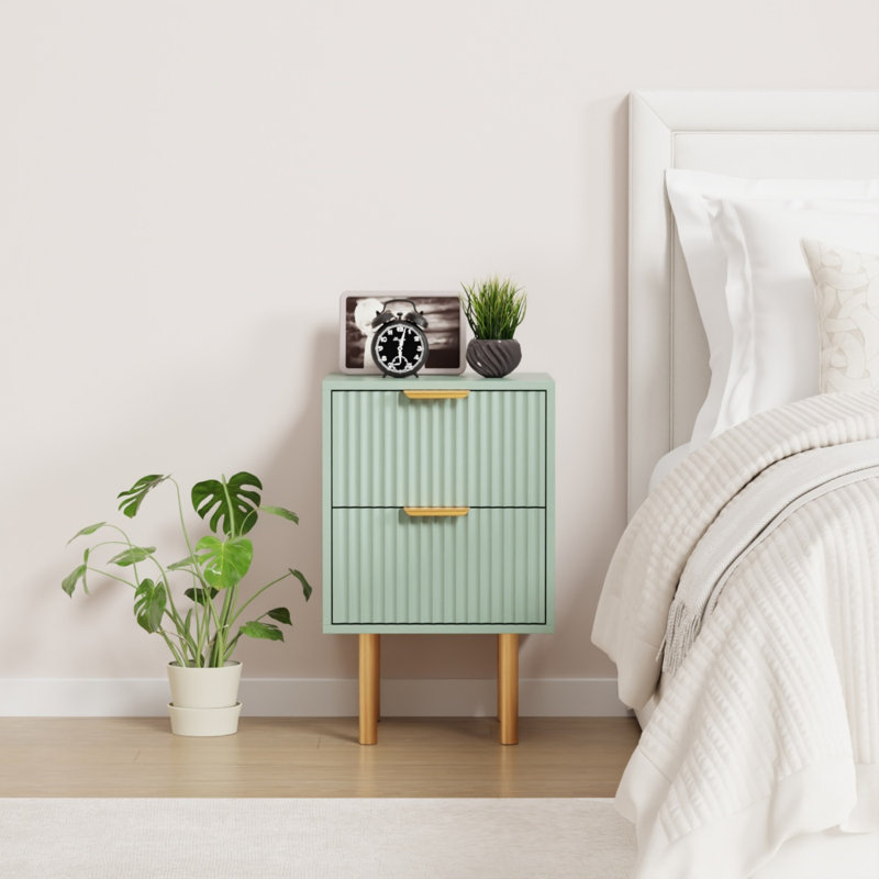 40cm W Manufactured Wood Bedside Table