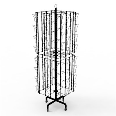 64 Adjustable Pockets Display Rack 5 x 7, 7 x 5 up to 9.3" Wide x 8" Tall Cards, 1.27" Deep Pockets