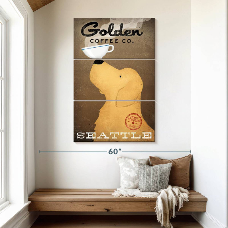 Tergel Golden Coffee Co, H 57 po x l 36 po
