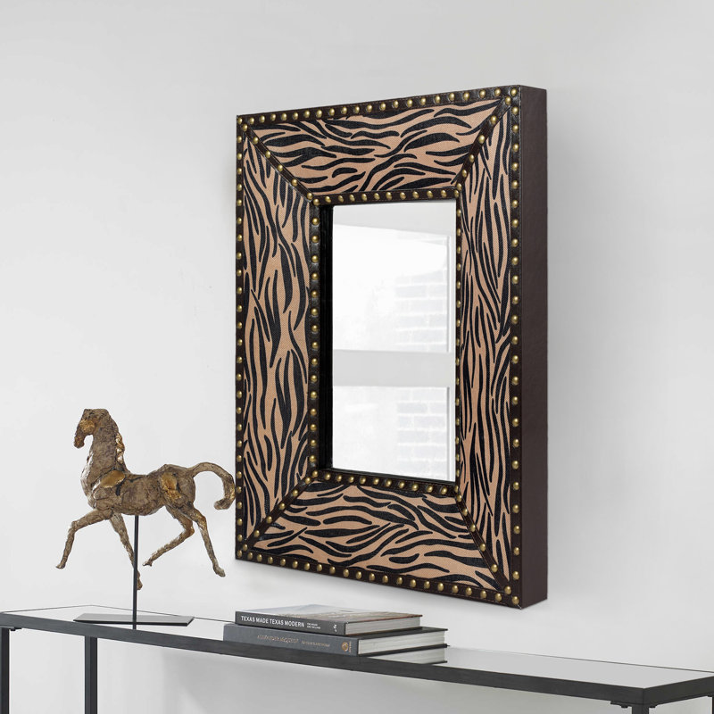 Miroir mural Jaquayvion, Brun / noir