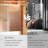 Bathtub Sliding Door 55"-60"W x 56"H Tempered Rain Glass with Explosion-Proof Film Stainless Steel Brushed Gold-117002332