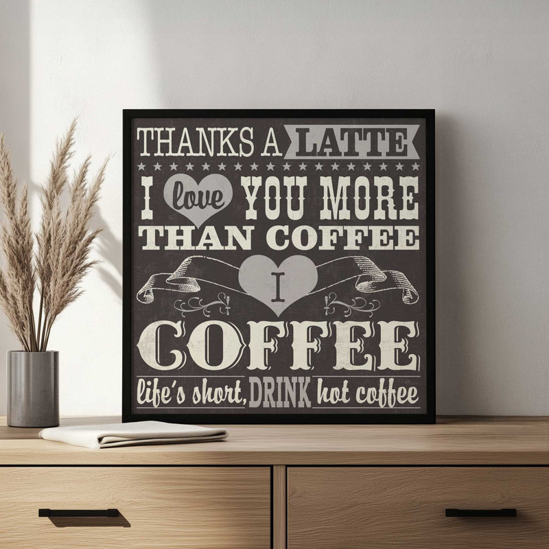 «Coffee Lovers VII» par Pela Studio, reproduction d'art, 20 W x 20 H, White, Framed Print