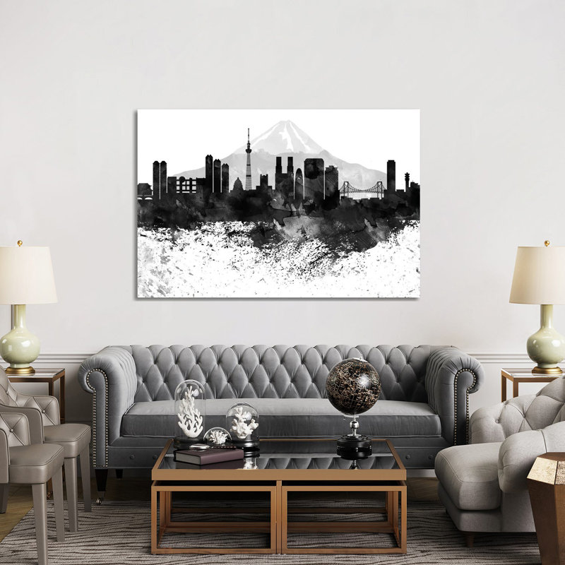 Tokyo Skyline - Wrapped Canvas Painting, 152.5 cm H x 101.5 cm W