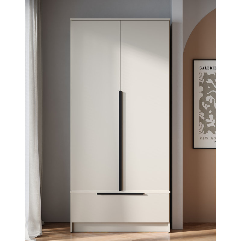 2 Door Wardrobe, Cashmere Beige
