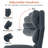 Pu Leather Cross-Legged Office Chair With Flip-Up Arms And Headrest, High-Back Ergonomic Swivel Executive Chair With Footrest And Side Pockets-1138233728