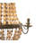 Feloice Metal Draped Wood Bead Chelier-1592660478