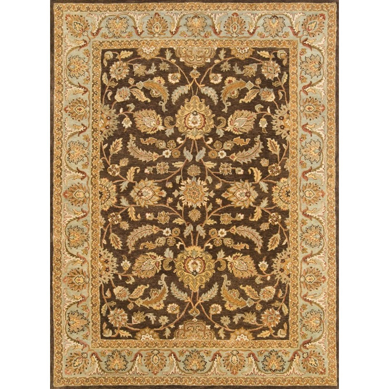 Osblek Hand Tufted Wool Oriental Indoor Rug, Rectangle 8' x 11'