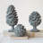 Tall Round Resin Pinecone Finial With Base