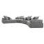 Canapé modulaire surdimensionné rembourré de mousse Breydan-761111154