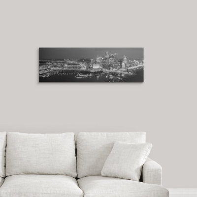 " Pittsburgh City Skyline At Night "