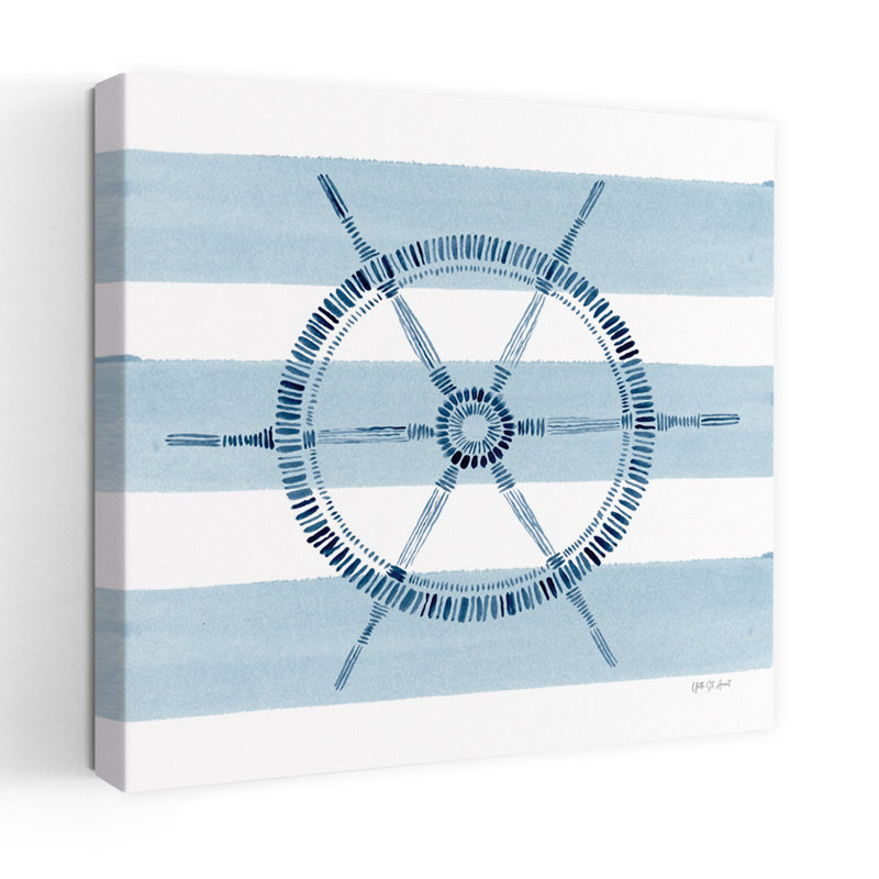 Art nautique de roue de bateau nautique, H 36 po x l 36 po