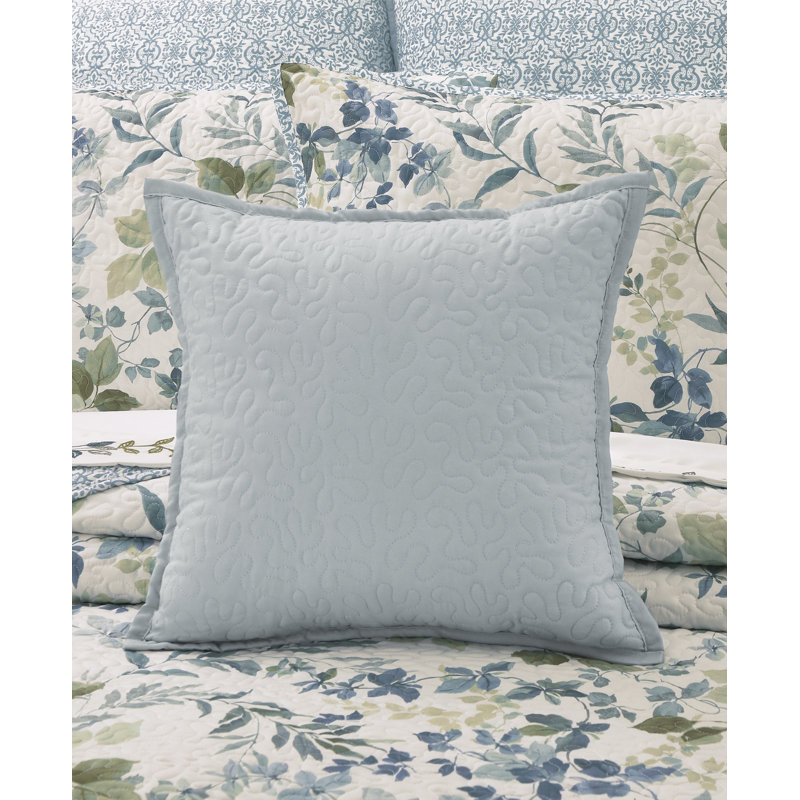 Coussin décoratif matelassé carré Evergreen