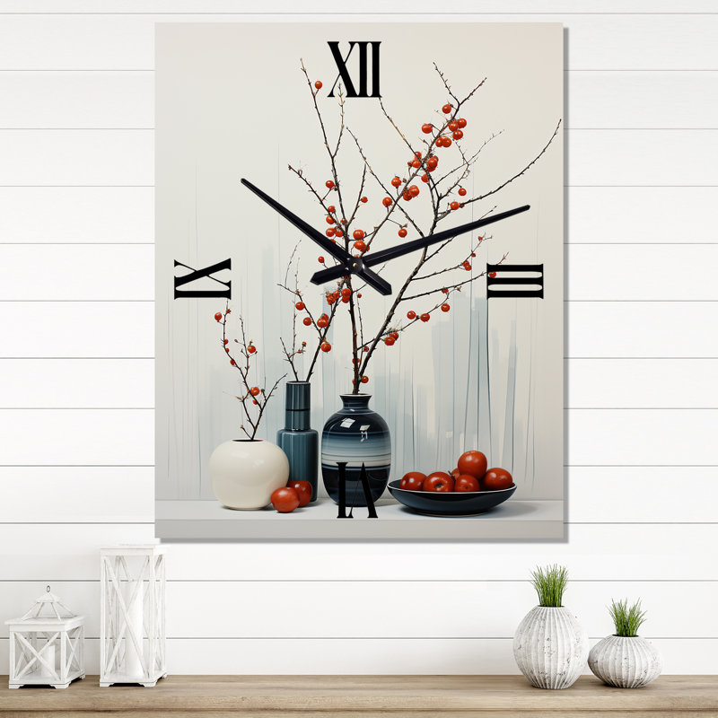 Alainie - Horloge murale abstraite Mid-Lifes, Moyen
