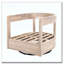 Fauteuil club d'extérieur pivotant en bois-85171663